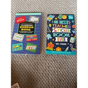 Teacher Reward Set Pen+Gear Sticker Book 1100+ & Gartner Studios Coupon Book
